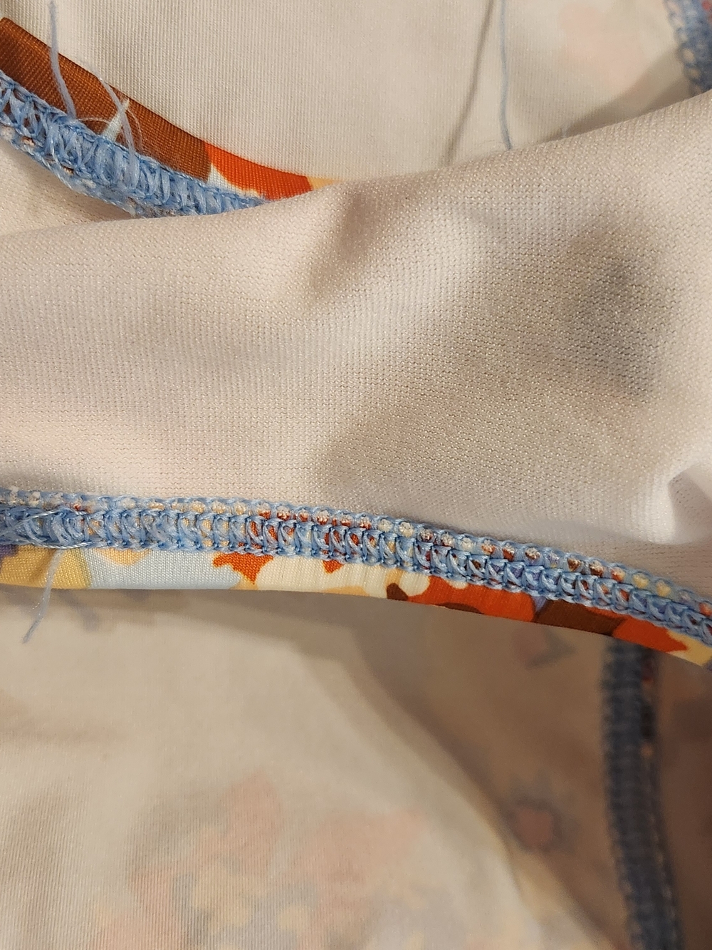 Antonio Melani blue floral tankini set skort 2 piece swimsuit S - Picture 12 of 16